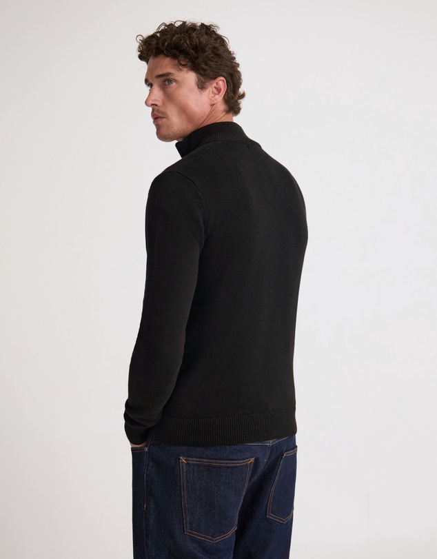 Oxford - Robert Zip Neck Knit Pullover