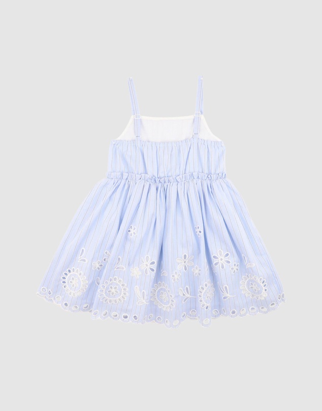 Fox & Finch - Piccolina Cutwork Stripe Dress - Kids