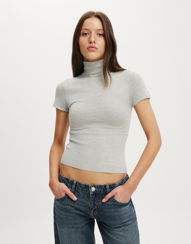 Cotton On - Close Knit Ss Roll Neck