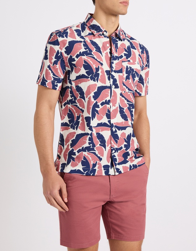 Marcs - Identity Leaf Linen Mix Shirt