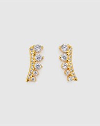 Izoa - Lina Crystal Stud Earring