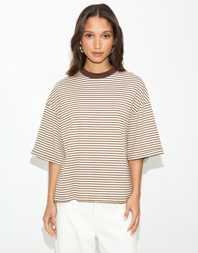 Dazie - Serve Stripe T-Shirt