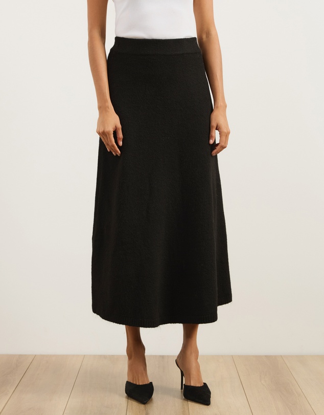 Atmos&Here - Katie Wool Blend Knitted Skirt