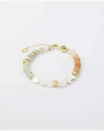 Wanderlust + Co - Aura Beaded Gold Bracelet