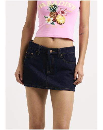 Subtitled - Tide Low Rise Mini Skirt