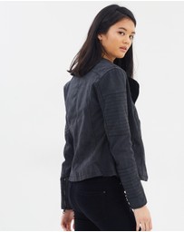 ONLY - Ava Faux Leather Biker Jacket