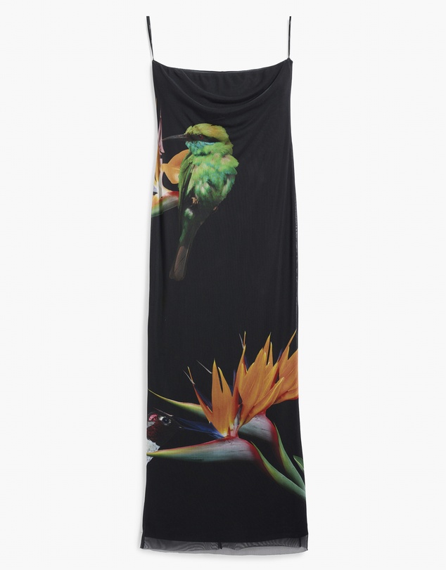 Desigual - Strapless long printed Dress