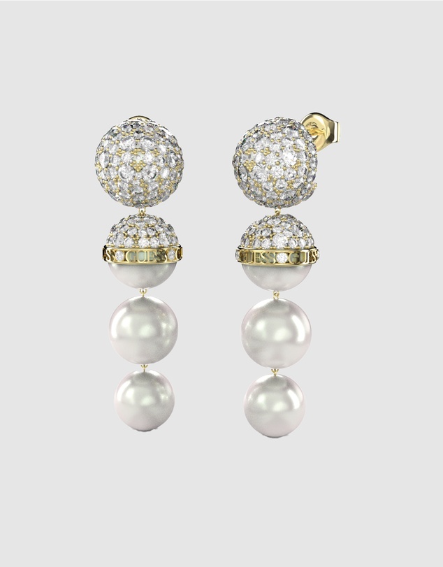 GUESS - Gold-Tone Calypso Pendant Earrings