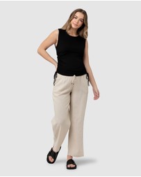 Ripe Maternity - Indi Wide Leg Linen Pant
