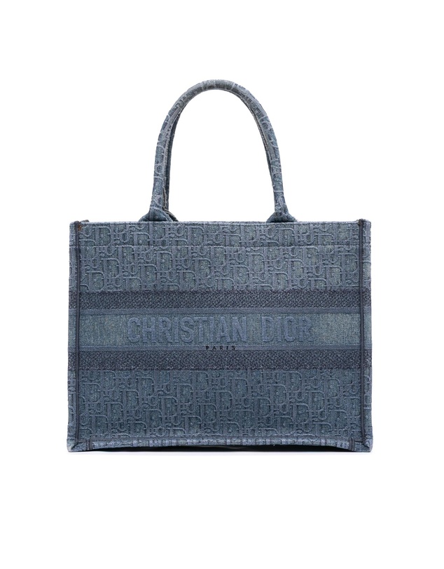 Pre-Loved by Azura Reborn - Pre-Loved Medium Oblique Denim Book Tote