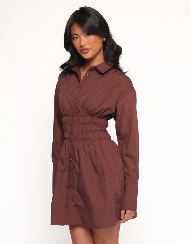 Petal & Pup - Wallace Mini Dress - Chocolate