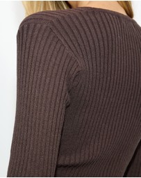 Dazie - Tessa Cropped Knit Cardigan