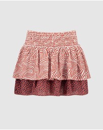 B.Nosy - Zebra Print Ruffle Skirt - Kids-Teens