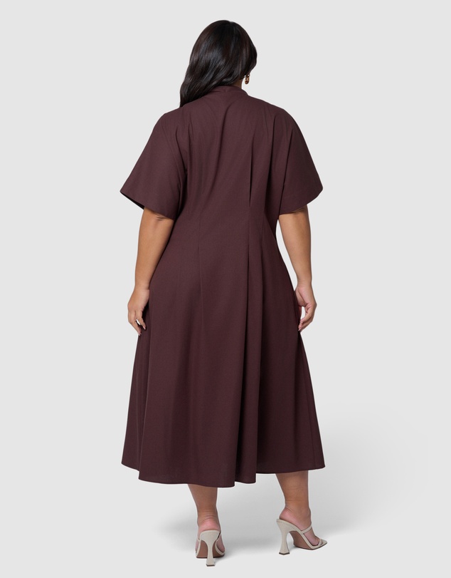 Something 4 Olivia - Blair Linen Midi Dress