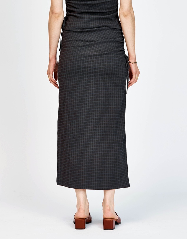 bul - Bruns Skirt Black Navy Check