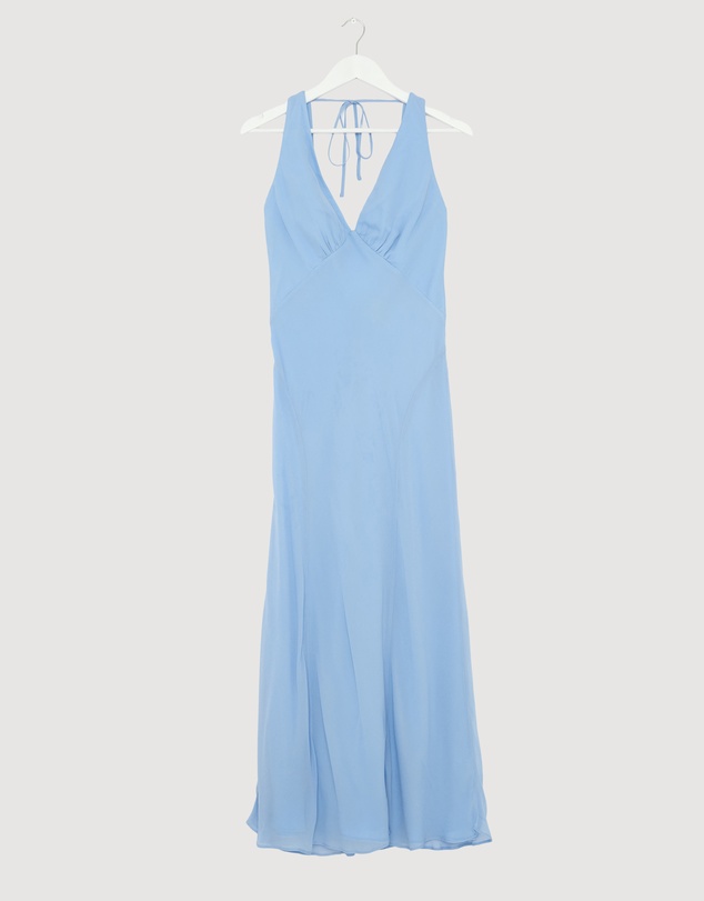 Revibe - Repaired Shona Joy Korine Plunged Maxi Dress - AU 8