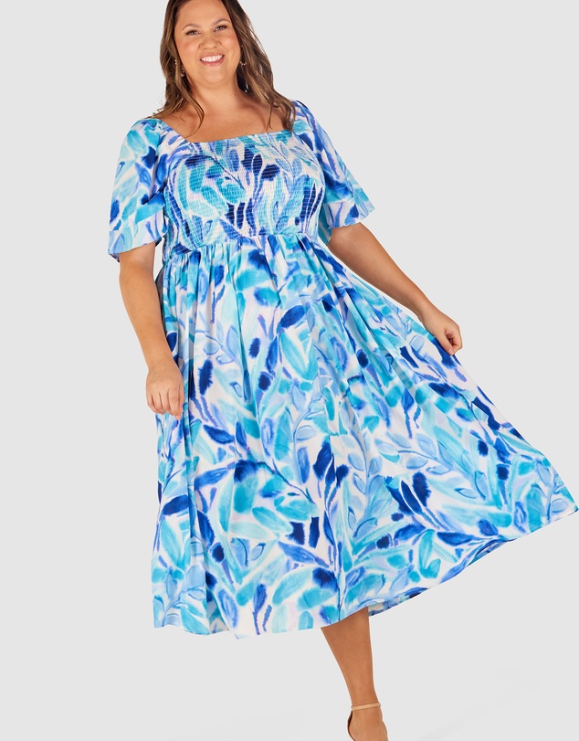 Love Your Wardrobe - Kaia Shirred Bodice Dress