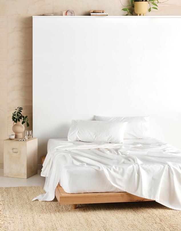Linen House - Vienna 300TC Cotton Percale Sheet Set 50cm