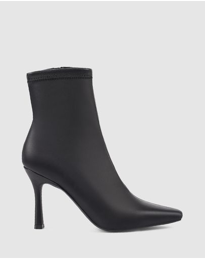 Black Stretch Leather