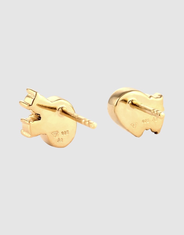Elli Jewelry - Crystal Symphony Stud Earrings in Gold-Plated 925 Silver