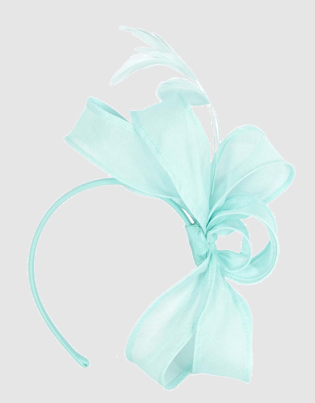 Max Alexander - Organza Blue Racing Fascinator