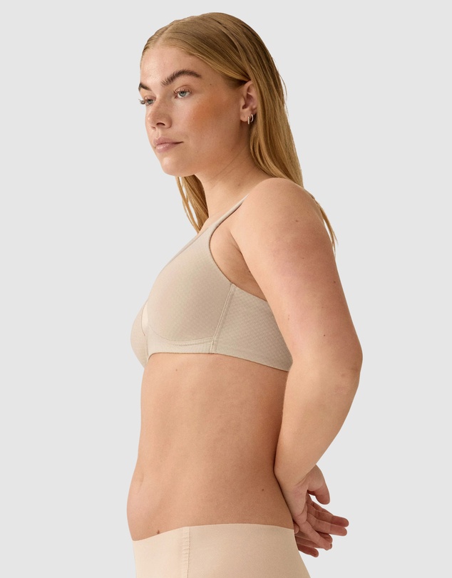 Naturana - Wednesday Jacquard Wireless T-Shirt Bra with Padded Straps