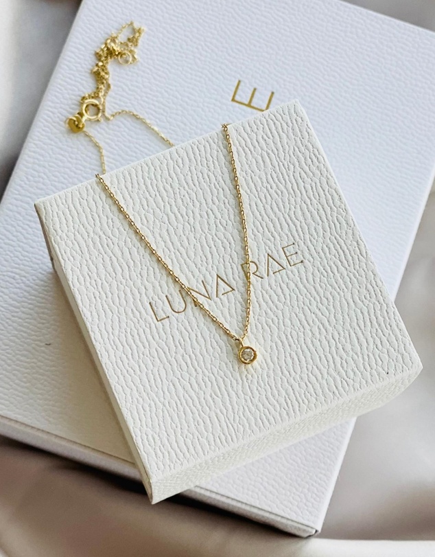 Luna Rae - Solid Gold - Diamond Sky Necklace