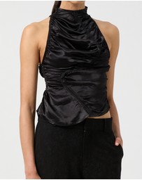 Third Form - Elemental Ruched Top | Black