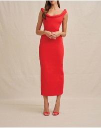 BY JOHNNY. - Talia Twist Midi Dress