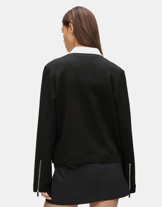 Karl Lagerfeld - Two Way Zip-Up Sweatshirt