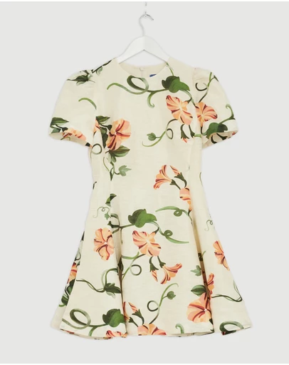 Revibe - Repaired LEO LIN Elyse Short Sleeve Mini Dress - AU 10