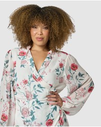 Something 4 Olivia - Tiffany Wrap Midi Dress