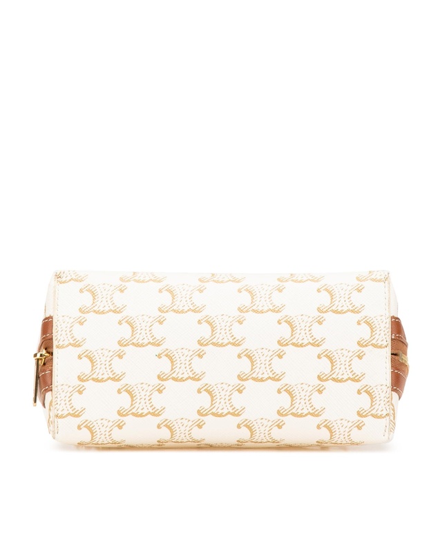 Pre-Loved by Azura Reborn - Pre-Loved Triomphe Coated Canvas Clutch On Chain