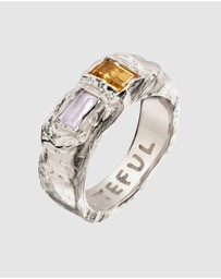 Haze & Glory - ICONIC EXCLUSIVE - Ring Signet Quartz Citrine Gemstone 925 Sterling Silver