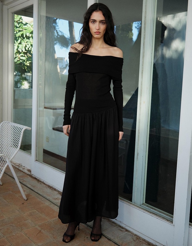 M.N.G - Palace Off-The-Shoulder Dress