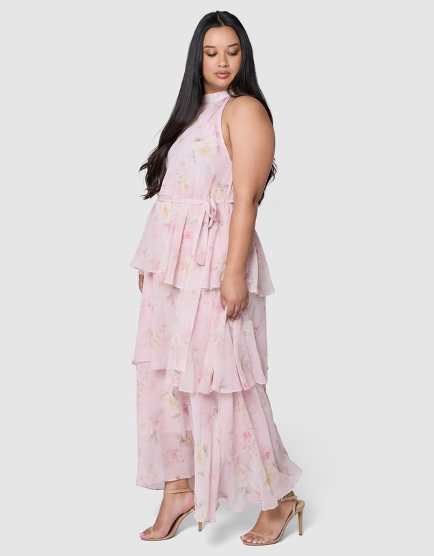 Pink Dusk by Curve Project - Adore Maxi Dress