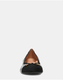 Vionic - Minna Ballet Flat - Black/White