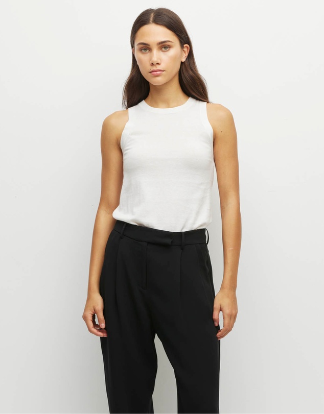 JH Lounge - JHL Luxe Tank (Luxe Cotton Cashmere) Snow