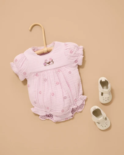 Purebaby - Embroidered Bodysuit-Kids-Babies