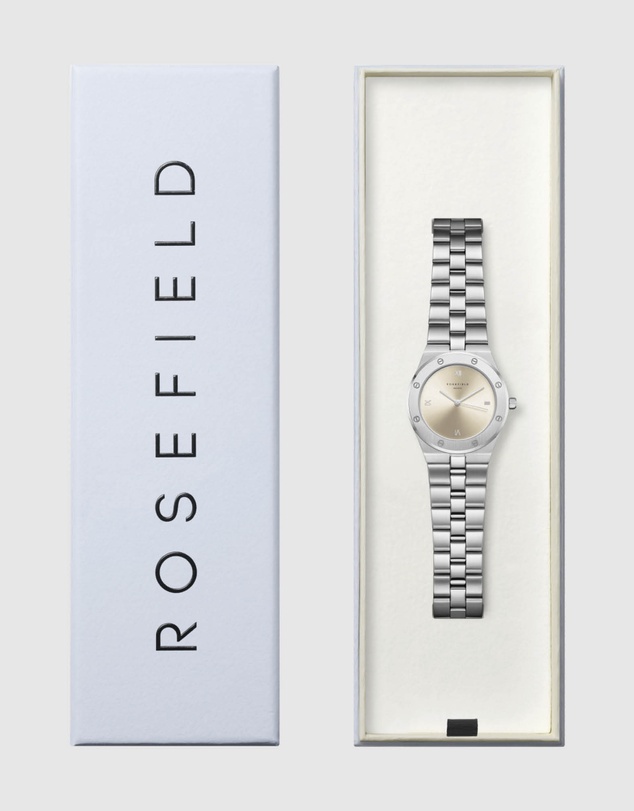 Rosefield - Rose Sunray Silver-Tone Bracelet Watch