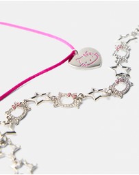 Bershka - Set Of 2 Hello Kitty Necklaces