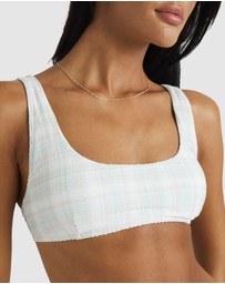 RVCA - Summer Plaid Scooped Bralette