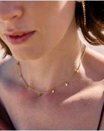 Rachel Jackson - Dreamcatcher Bird Choker Necklace Gold