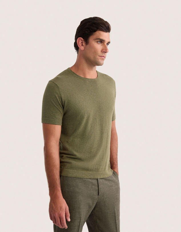 Oxford - Theodore Crew Neck Knitted T-Shirt