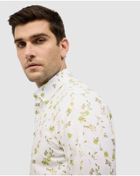 Politix - Botanical Floral Print Long Sleeve Shirt