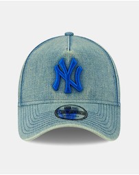 New Era - Green Acid Denim 9FORTY A-Frame New York Yankees
