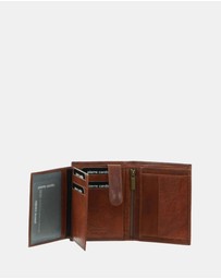 Pierre Cardin - Pierre Cardin Rustic Leather Tri-Fold Men's Wallet