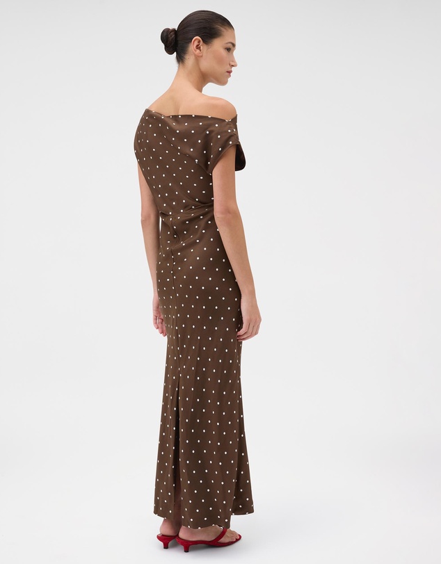 Oroton - Graphic Spot Silk Dress