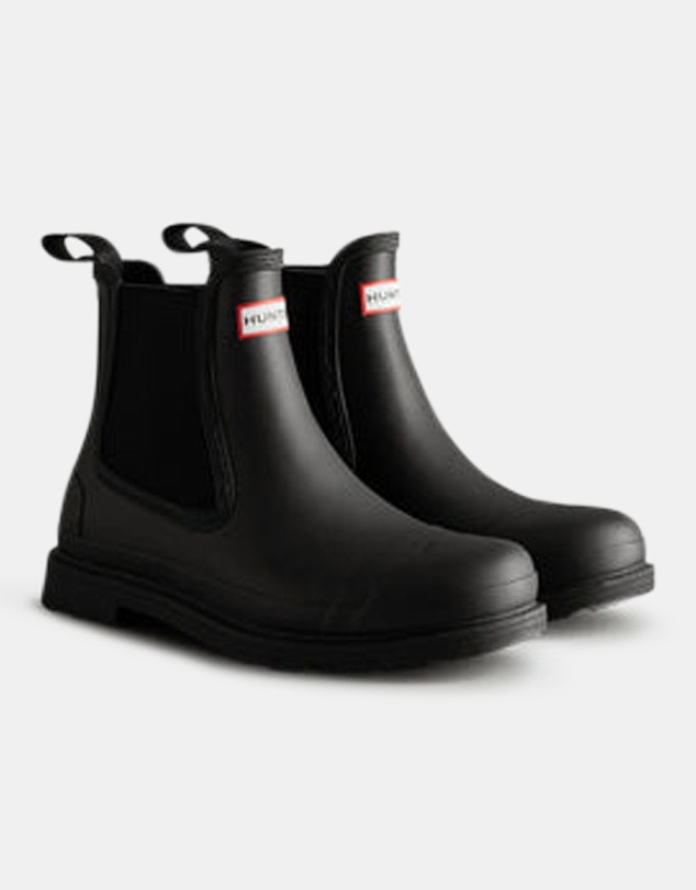 Hunter - Men's Chelsea Commando Boot Black