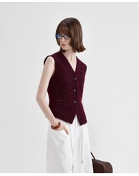 Glamorous - Vintage old money style tweed vest